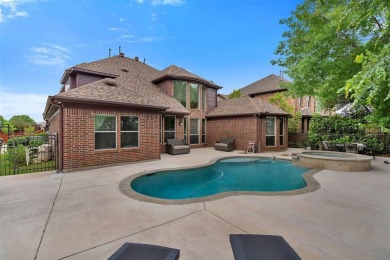 Elegant European style two story home on Lantana Golf course on Lantana Golf Club in Texas - for sale on GolfHomes.com, golf home, golf lot