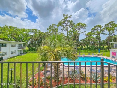 Step into this delightful one-bedroom second-floor condo, where on Daytona Beach Golf Club in Florida - for sale on GolfHomes.com, golf home, golf lot
