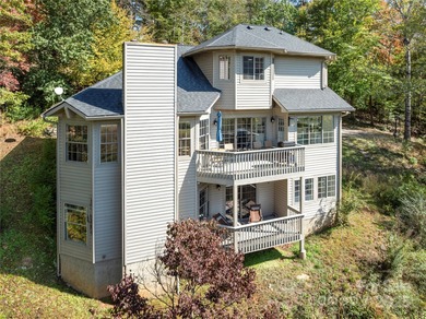 Tucked along the 8th hole of Apple Valley Golf Course, this on Rumbling Bald Resort on Lake Lure in North Carolina - for sale on GolfHomes.com, golf home, golf lot