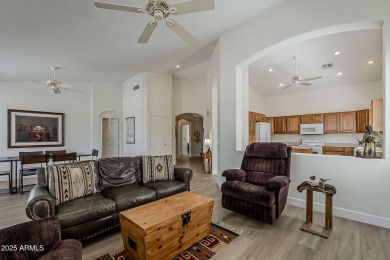 Experience desert living in this turnkey golf course home, in on Arizona Traditions Golf Club in Arizona - for sale on GolfHomes.com, golf home, golf lot