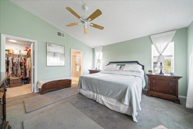 Morning coffee or evening cocktails on the enclosed lanai on Spanish Lakes Fairways in Florida - for sale on GolfHomes.com, golf home, golf lot