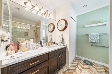 Morning coffee or evening cocktails on the enclosed lanai on Spanish Lakes Fairways in Florida - for sale on GolfHomes.com, golf home, golf lot