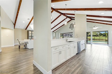 This beautifully reimagined 3-bedroom home with a private den on The Forest Country Club in Florida - for sale on GolfHomes.com, golf home, golf lot