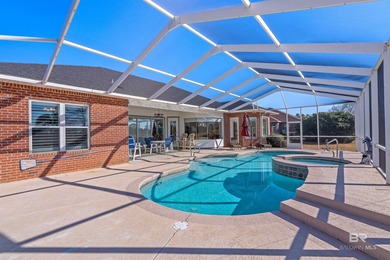 Heated pool with dual fountains. Golf course views with coastal on Craft Farms - Cypress Bend in Alabama - for sale on GolfHomes.com, golf home, golf lot