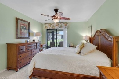 This desirable first floor condo has stunning lake views from on Riviera Golf Club in Florida - for sale on GolfHomes.com, golf home, golf lot