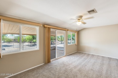 Discover the perfect retirement haven in this timeless 3-bed on Sun City Lakes West and East in Arizona - for sale on GolfHomes.com, golf home, golf lot