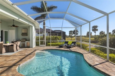 Set amidst private preserve and golf views, this better-than-new on Royal Tee Country Club in Florida - for sale on GolfHomes.com, golf home, golf lot