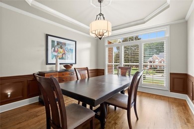 Fall is in the air, and this home frames the season on Woodmont Golf and Country Club in Georgia - for sale on GolfHomes.com, golf home, golf lot