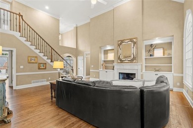 Fall is in the air, and this home frames the season on Woodmont Golf and Country Club in Georgia - for sale on GolfHomes.com, golf home, golf lot