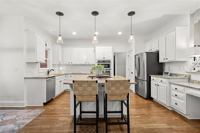 Fall is in the air, and this home frames the season on Woodmont Golf and Country Club in Georgia - for sale on GolfHomes.com, golf home, golf lot