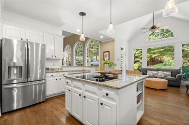 Fall is in the air, and this home frames the season on Woodmont Golf and Country Club in Georgia - for sale on GolfHomes.com, golf home, golf lot