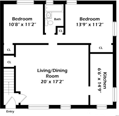 Spacious two-bedroom on the second floor set back in an on Clearview Park Golf Course in New York - for sale on GolfHomes.com, golf home, golf lot