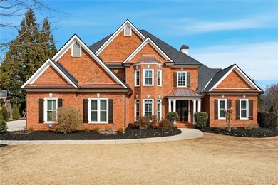This stunning brick estate in prestigious, gated Laurel Springs on Laurel Springs Golf Club in Georgia - for sale on GolfHomes.com, golf home, golf lot