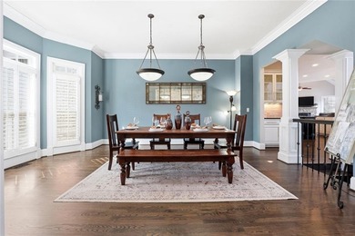 This stunning brick estate in prestigious, gated Laurel Springs on Laurel Springs Golf Club in Georgia - for sale on GolfHomes.com, golf home, golf lot