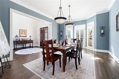 This stunning brick estate in prestigious, gated Laurel Springs on Laurel Springs Golf Club in Georgia - for sale on GolfHomes.com, golf home, golf lot