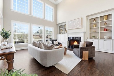 This stunning brick estate in prestigious, gated Laurel Springs on Laurel Springs Golf Club in Georgia - for sale on GolfHomes.com, golf home, golf lot