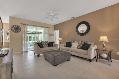 SENSATIONAL WATER VIEW from a MASSIVE enclosed and tiled lanai on Kings Gate Golf Club in Florida - for sale on GolfHomes.com, golf home, golf lot