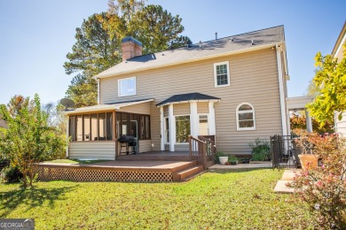 Stunning Home with Golf Course Views, Spacious Backyard, and on Canongate On White Oak Golf Course in Georgia - for sale on GolfHomes.com, golf home, golf lot