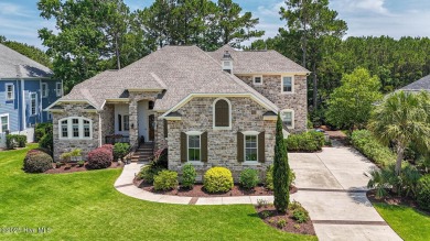 Incredible attention to detail in this custom stone beauty on Ocean Ridge Plantation in North Carolina - for sale on GolfHomes.com, golf home, golf lot