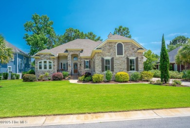 Incredible attention to detail in this custom stone beauty on Ocean Ridge Plantation in North Carolina - for sale on GolfHomes.com, golf home, golf lot
