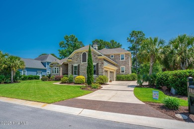 Stunning one-of-a-kind custom stone beauty with pond/golf course on Ocean Ridge Plantation in North Carolina - for sale on GolfHomes.com, golf home, golf lot