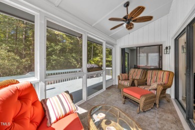 Discover this adorable 3-bedroom, 2-bath cottage tucked away on on Carolina Trace Country Club in North Carolina - for sale on GolfHomes.com, golf home, golf lot