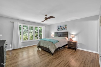 Discover this adorable 3-bedroom, 2-bath cottage tucked away on on Carolina Trace Country Club in North Carolina - for sale on GolfHomes.com, golf home, golf lot