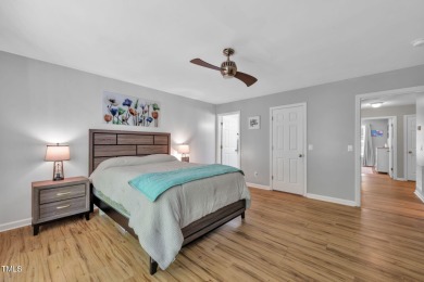 Discover this adorable 3-bedroom, 2-bath cottage tucked away on on Carolina Trace Country Club in North Carolina - for sale on GolfHomes.com, golf home, golf lot