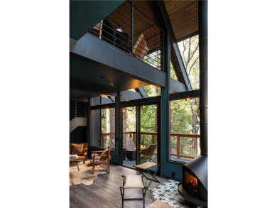 Moody, Modern, and the Cabin in the Woods You've Been Waiting on Lake Arrowhead Country Club in California - for sale on GolfHomes.com, golf home, golf lot