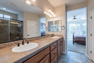 Situated on a spacious corner homesite, this beautiful turn-key on Encanterra Country Club in Arizona - for sale on GolfHomes.com, golf home, golf lot