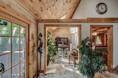 This gorgeous log home truly embraces the ''life in the on The Hideout Golf in Pennsylvania - for sale on GolfHomes.com, golf home, golf lot