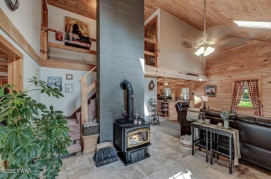 This gorgeous log home truly embraces the ''life in the on The Hideout Golf in Pennsylvania - for sale on GolfHomes.com, golf home, golf lot