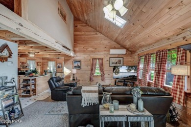 This gorgeous log home truly embraces the ''life in the on The Hideout Golf in Pennsylvania - for sale on GolfHomes.com, golf home, golf lot
