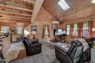 This gorgeous log home truly embraces the ''life in the on The Hideout Golf in Pennsylvania - for sale on GolfHomes.com, golf home, golf lot