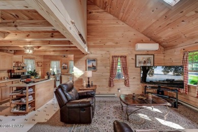 This gorgeous log home truly embraces the ''life in the on The Hideout Golf in Pennsylvania - for sale on GolfHomes.com, golf home, golf lot