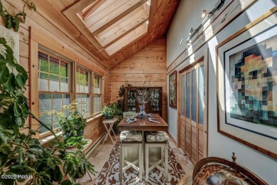 This gorgeous log home truly embraces the ''life in the on The Hideout Golf in Pennsylvania - for sale on GolfHomes.com, golf home, golf lot