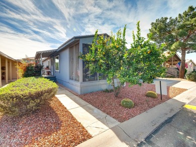 Adorable, bright 2+ bedroom home with great N/S exposure, mature on Paradise Peak Golf Course in Arizona - for sale on GolfHomes.com, golf home, golf lot