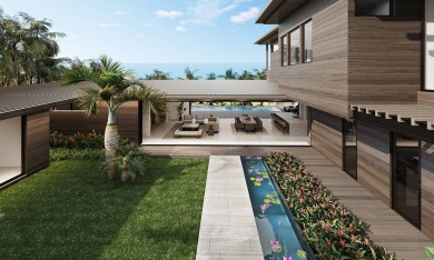 Perched above the 8th fairway of the iconic Arnold on Hapuna Golf Course in Hawaii - for sale on GolfHomes.com, golf home, golf lot