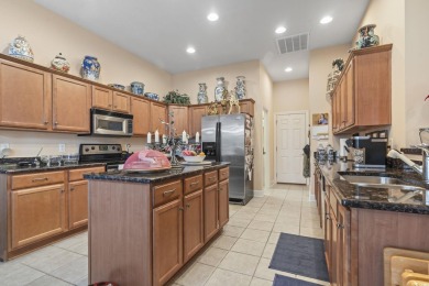 Beautiful Mediterranean Style Ranch Home with side-load garage on Palmetto Greens Golf and Country Club in South Carolina - for sale on GolfHomes.com, golf home, golf lot