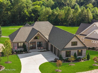 All brick custom home built in 2024 offers easy living one-level on Tellico Village -The Links At Kahite Golf Course in Tennessee - for sale on GolfHomes.com, golf home, golf lot