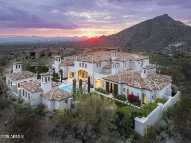 This timeless Modern Mediterranean estate is located on a quiet on Silverleaf Golf Club in Arizona - for sale on GolfHomes.com, golf home, golf lot