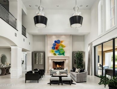 This timeless Modern Mediterranean estate is located on a quiet on Silverleaf Golf Club in Arizona - for sale on GolfHomes.com, golf home, golf lot