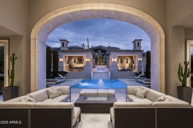 This timeless Modern Mediterranean estate is located on a quiet on Silverleaf Golf Club in Arizona - for sale on GolfHomes.com, golf home, golf lot
