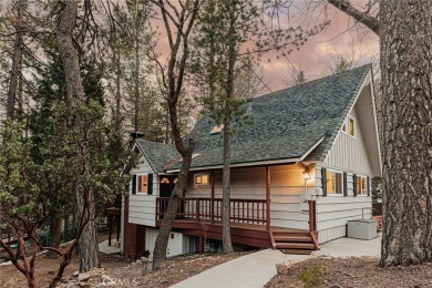 Escape to this stunning 4-bedroom, 3-bathroom mountain cabin on Lake Arrowhead Country Club in California - for sale on GolfHomes.com, golf home, golf lot