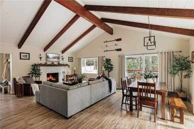 Escape to this stunning 4-bedroom, 3-bathroom mountain cabin on Lake Arrowhead Country Club in California - for sale on GolfHomes.com, golf home, golf lot