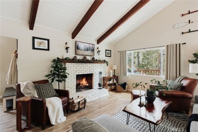 Escape to this stunning 4-bedroom, 3-bathroom mountain cabin on Lake Arrowhead Country Club in California - for sale on GolfHomes.com, golf home, golf lot