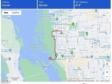 Nice and Cleared GULF ACCESS LOT with a NEW SEAWALL (10 Ft) in on Burnt Store Golf Club in Florida - for sale on GolfHomes.com, golf home, golf lot