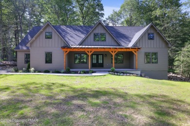 Stunning NEW CONSTRUCTION of 4,800 sqft @ STR friendly Pocono on Pocono Farms Country Club in Pennsylvania - for sale on GolfHomes.com, golf home, golf lot