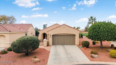 Move right in to this furnished Golf villa with a double fairway on Corte Bella Golf Club in Arizona - for sale on GolfHomes.com, golf home, golf lot