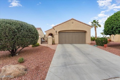 Move right in to this furnished Golf villa with a double fairway on Corte Bella Golf Club in Arizona - for sale on GolfHomes.com, golf home, golf lot